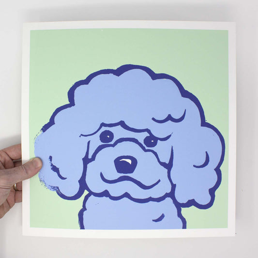 Poodle – 12x12 Dog Art Print