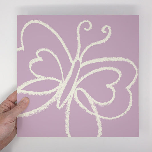 Monoline Butterfly – 12x12 Art Print