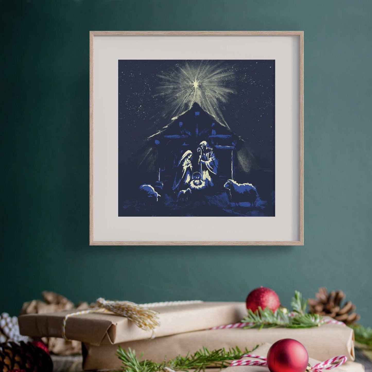 Christmas Nativity – 12x12 Art Print