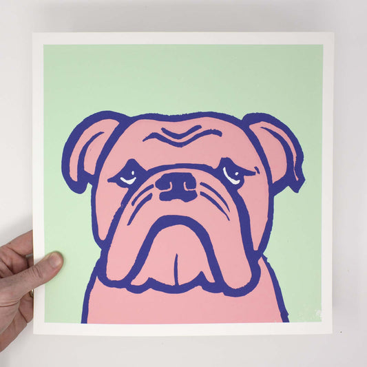 Bulldog – 12x12 Dog Art Print