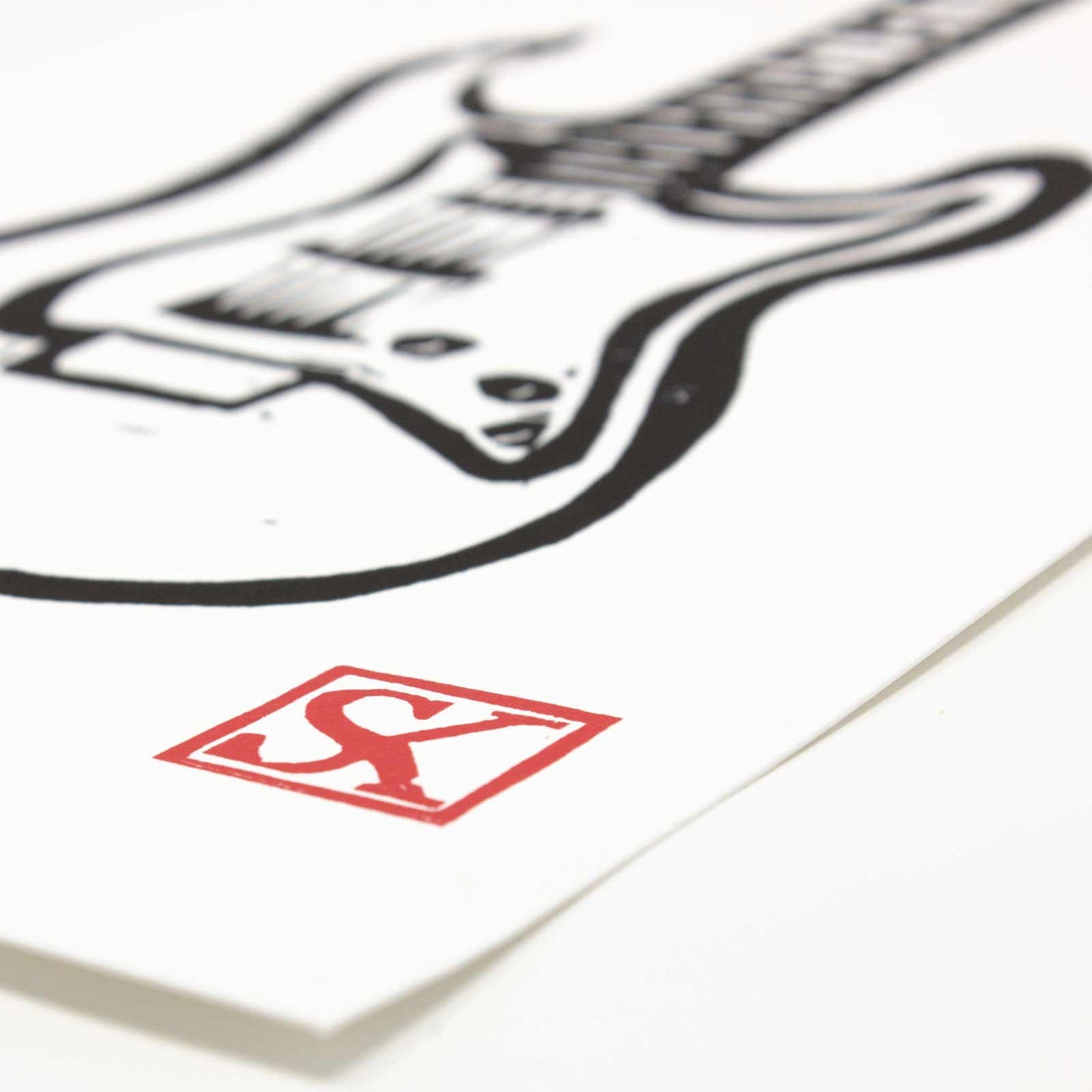 Electric Guitar – 8x19 Instrument Art Print